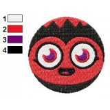 Face of Diavlo Moshi Monsters Machine Embroidery Design